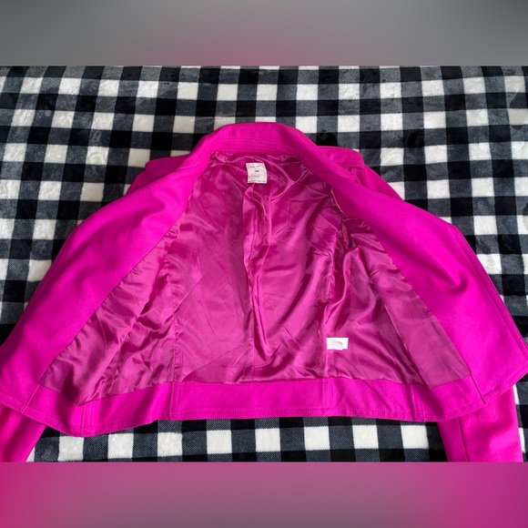 GAP Fuchsia Wool-Blend Moto Jacket - Picture 7 of 9